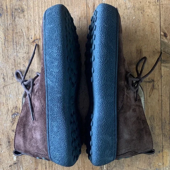 Tods Men's Brown Suede Desert Boots - Picture 13 of 16
